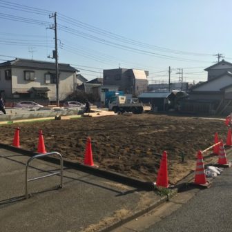 千葉県習志野市鷺沼のＫ様邸、建築現場、建築の模様