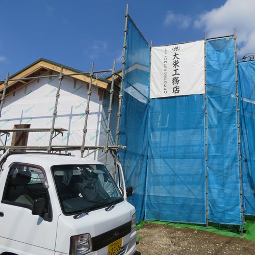 千葉県習志野市鷺沼のK様邸、建築現場、建築現場写真｜千葉県、習志野市での新築工事、注文建築は地域密着の大栄工務店にお任せください。